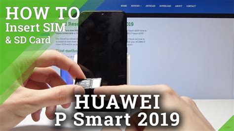 How to Install SIM and SD Cards in HUAWEI P Smart 2019